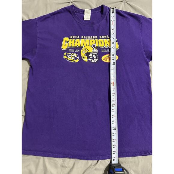 LSU Tigers Louisiana State 2014 Outback Bowl Tampa Men Size XL T-shirt - Picture 8 of 9